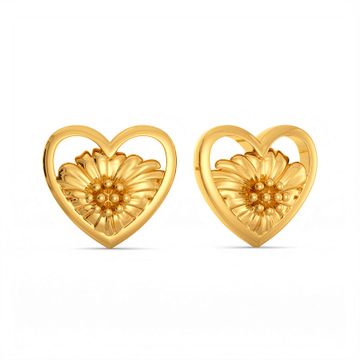 Flower Kissed Gold Earrings
