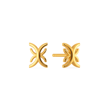 Caught up in Cinch Gold Earrings