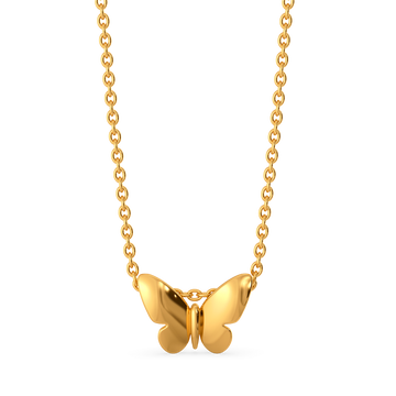 Little Butterfly Gold Pendants
