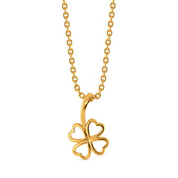 Lucky Clover Gold Pendants