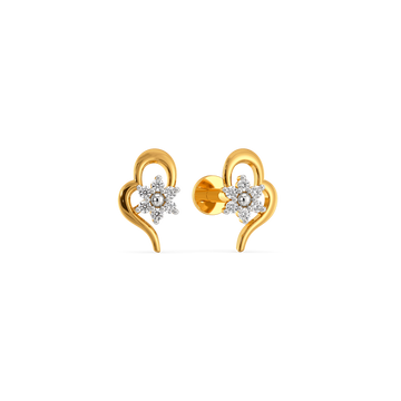 Heart Garden  Diamond Earrings