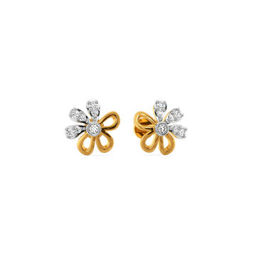 Floral Magic Diamond Earrings