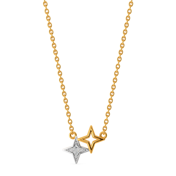 Twin Star Diamond Necklaces