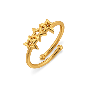 Triple Star Gold Rings