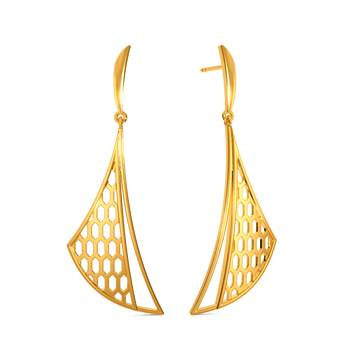 Slytherine Gold Earrings