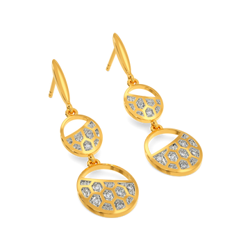 Serpentine Chic Diamond Earrings