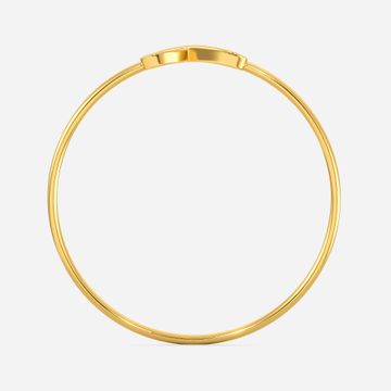 Knit Me A Heart Gold Bangles