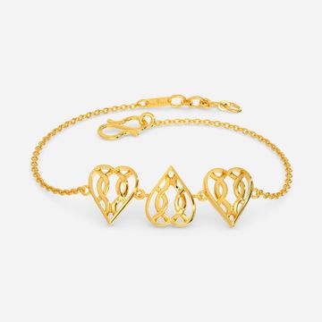 Knotty Romance Gold Bracelets