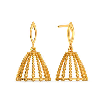 Hem Glam Gold Earrings