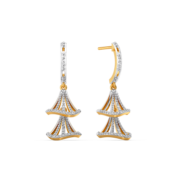 Playful Hems Diamond Earrings
