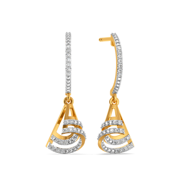 Hello Hemline Diamond Earrings