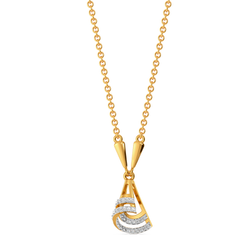 Hello Hemline Diamond Necklaces