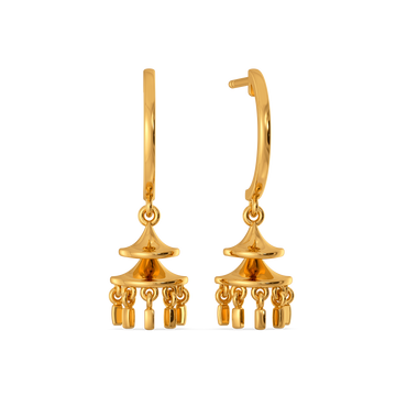 Hem Kissed Gold Earrings