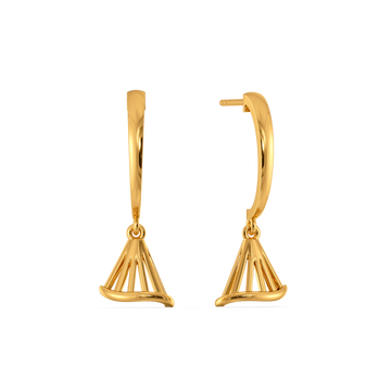 Just Hemmin Gold Earrings