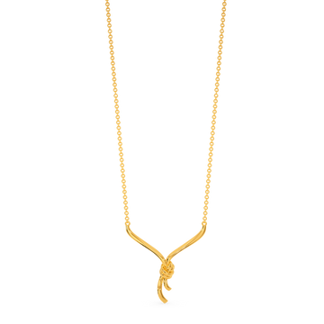 Top Knot Gold Necklaces