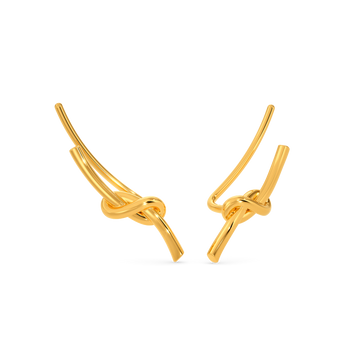 Knot Today Gold Earrings