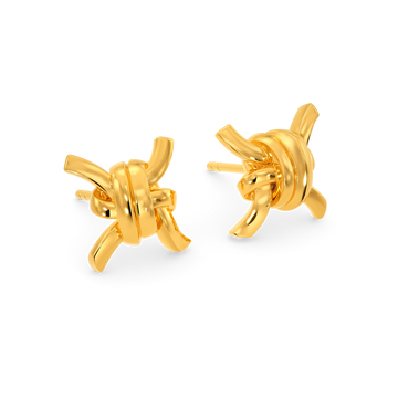 Knot So Basic Gold Earrings