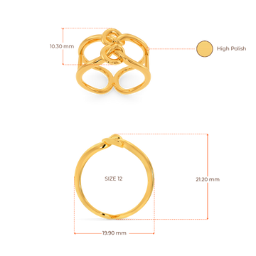 Knotty Pines Gold Rings