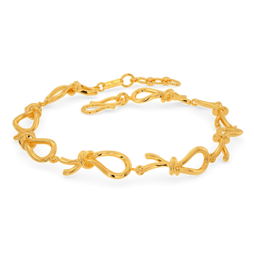 Knot N Bow Gold Bracelets
