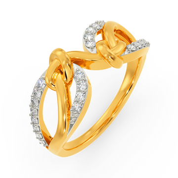 Wrapped In A Knot Diamond Rings