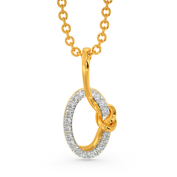 Wrapped In A Knot Diamond Pendants