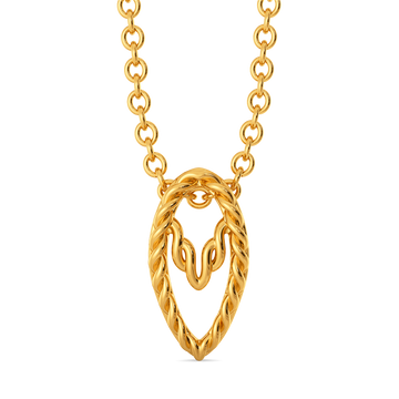 Knit Whirl Gold Pendants