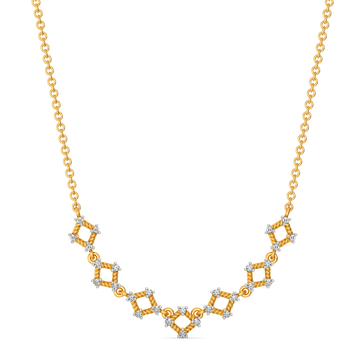 Twine Touch  Diamond Necklaces