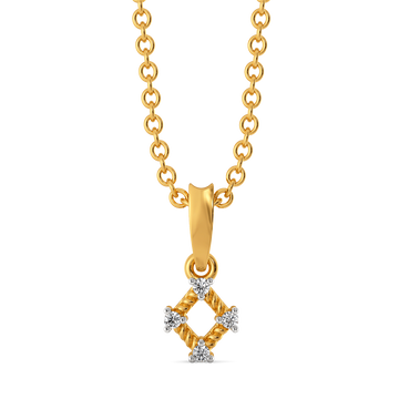 Twine Touch  Diamond Pendants