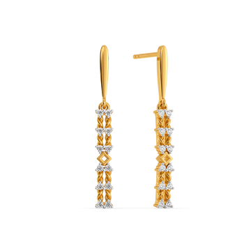 Knit Radiance  Diamond Earrings