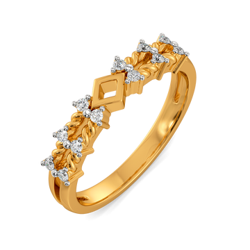 Knit Radiance  Diamond Rings