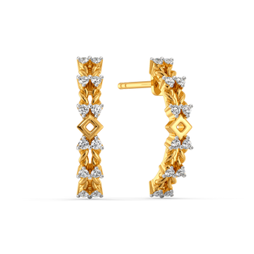 Knit Radiance  Diamond Earrings