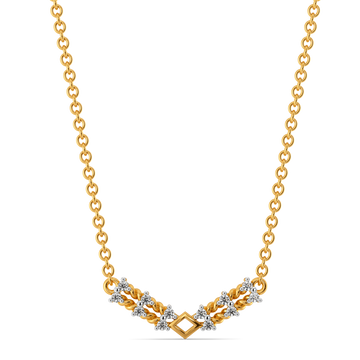 Knit Radiance Diamond Necklaces