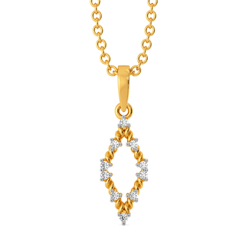 Knit Radiance  Diamond Pendants