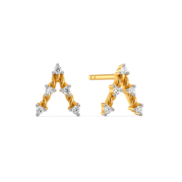 Knit Radiance  Diamond Earrings