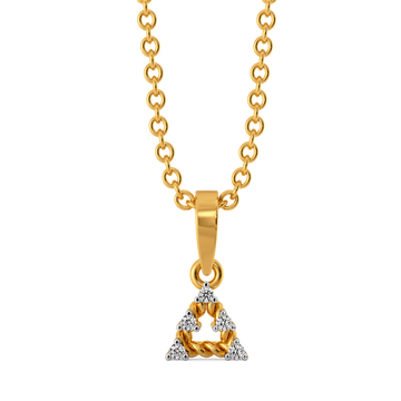 Knit Weave  Diamond Pendants