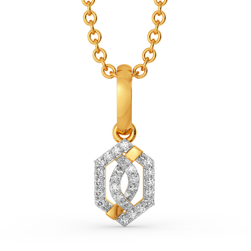 Looped Grace  Diamond Pendants