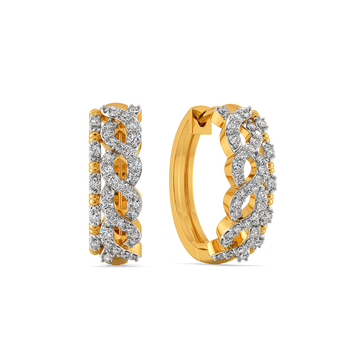 Classic Weave Diamond Earrings