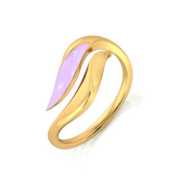 Violet Vision Gold Rings