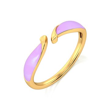 Lilac Takeover Gold Rings