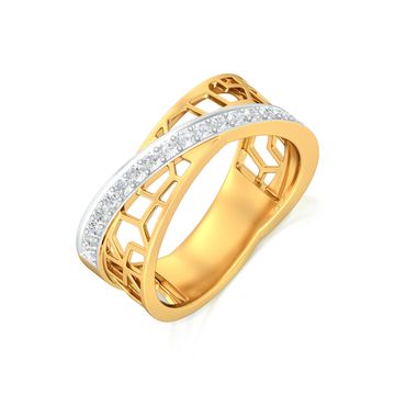 Crossover Lace Diamond Rings