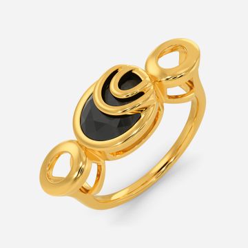 Black Suave Gemstone Rings