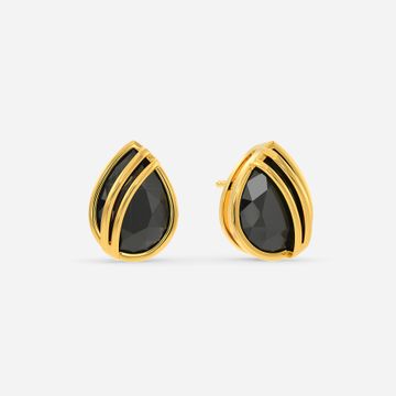 Black Chic Gemstone Earrings