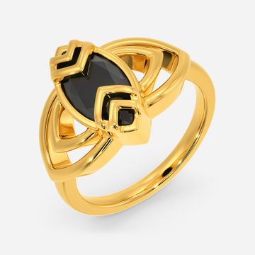Black Cocktail Gemstone Rings