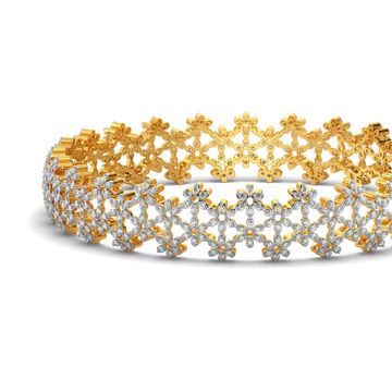 Lace Line Up Diamond Bangles