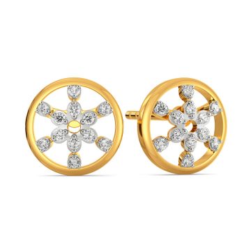 Lace Broderie Diamond Earrings