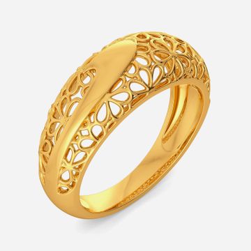 Twirl A Lace Gold Rings