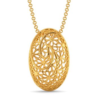 Twirl A Lace Gold Pendants