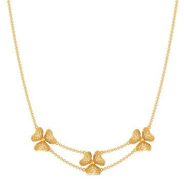 Lacy Blooms Gold Necklaces