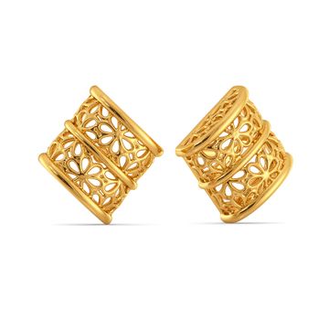Bar O Lace Gold Earrings
