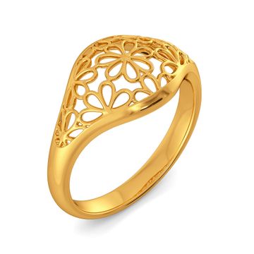 Lacy Notes Gold Rings